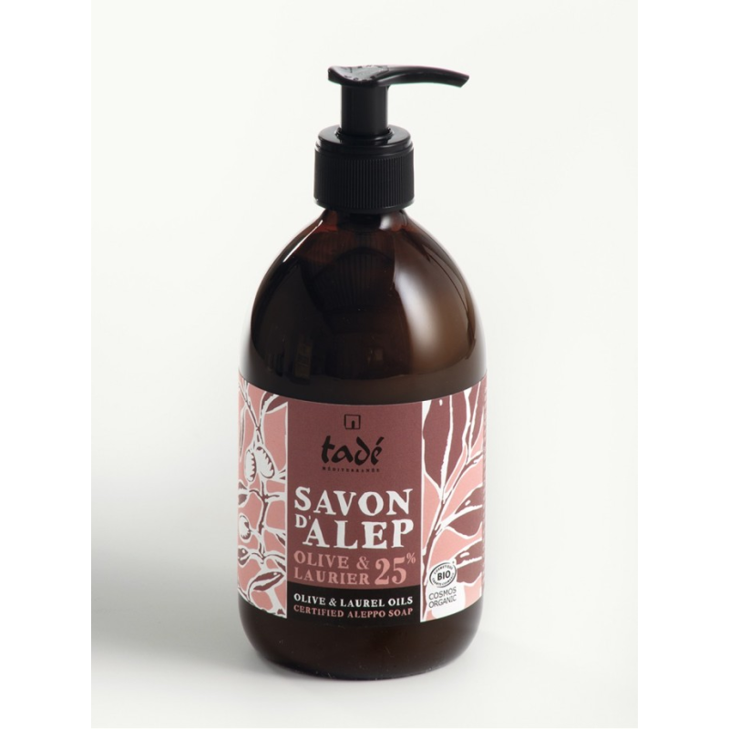 Savon d'Alep liquide - 25% huile de Laurier